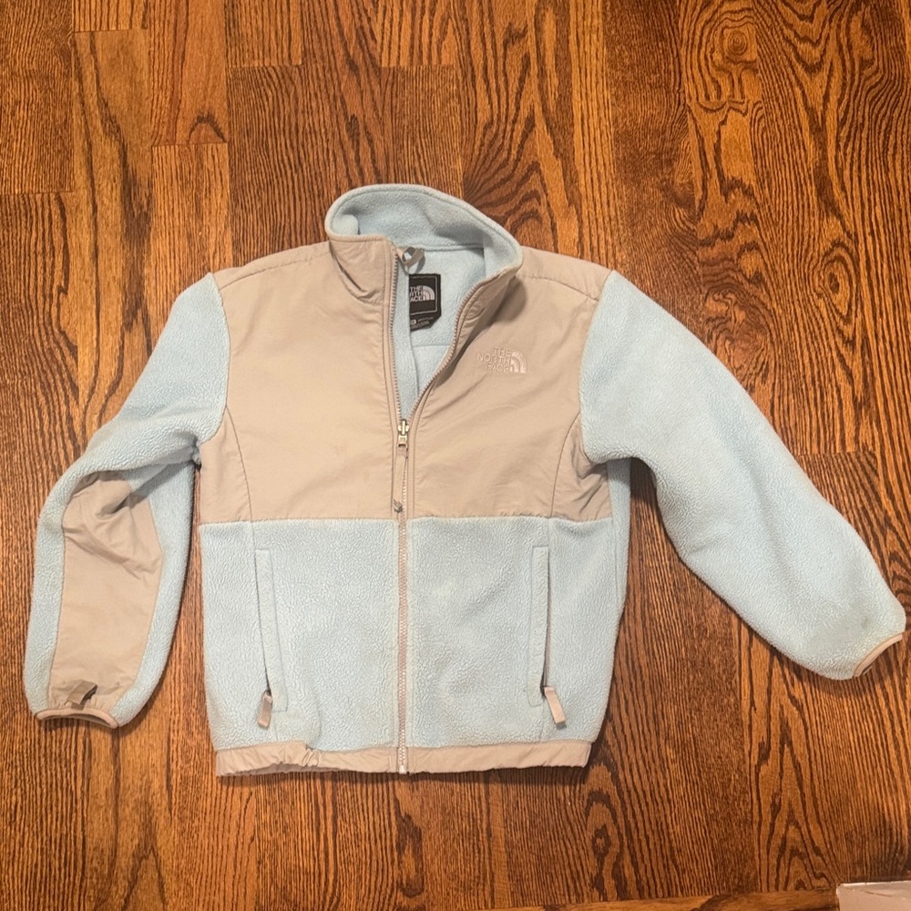 The North Face Sky Blue and Grey Fleece Jacket